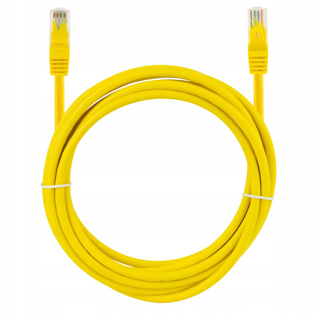 Patchcord EEKSONG kat.5e 1,5m UTP żółty